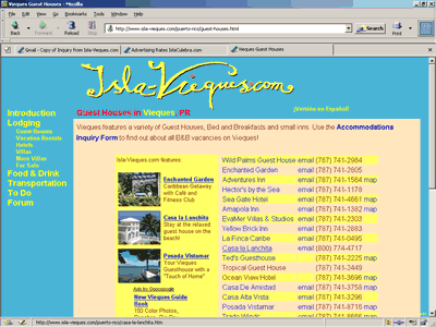 Advertise in Isla Vieques.com Advertise in Isla Vieques.com